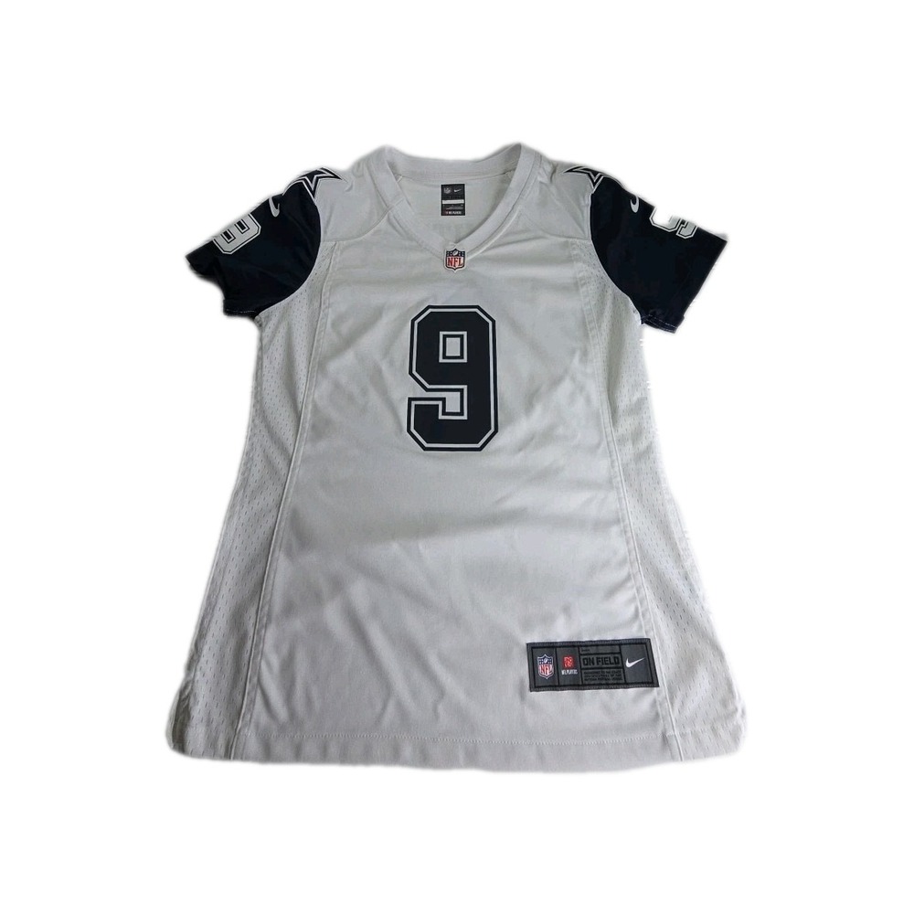 Dallas Cowboys Jersey Women SMALL WHITE Nike On Field Football NFL #9 SMITH